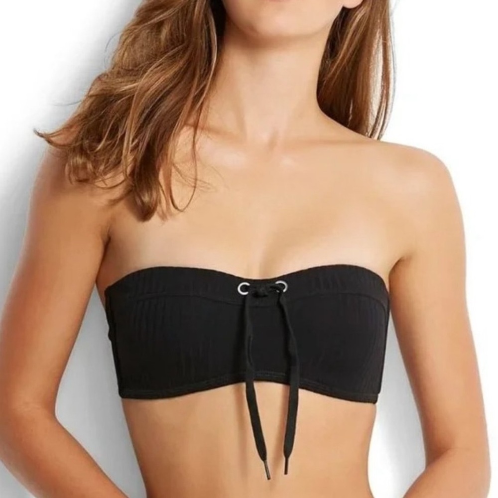 Seafolly Inka Rib Bustier Bandeau Bikini Top